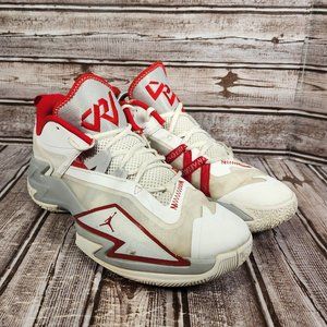 NIKE AIR JORDAN One Take 3 Men's 9 White Red Basketball Shoe Sneaker DC7701-100